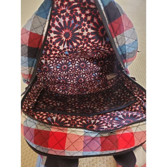 NWT Vera Bradley Campus Backpack in Patriotic Plaid #27966-11404 - Picture 5 of 10